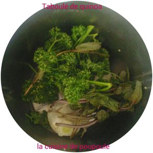 Taboulé de quinoa au thermomix
