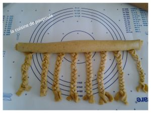 Brioche roulée en petite tresse sans laitage et sans gluten au thermomix ou sans