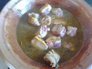 Tajine de poulet aux petits pois