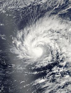 Super-Taifun Maysak am 28. März Quelle: NASA