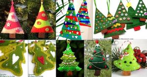 Tutoriels sapins Noël en feutrine