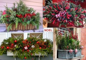 Faire une jardinière de Noël