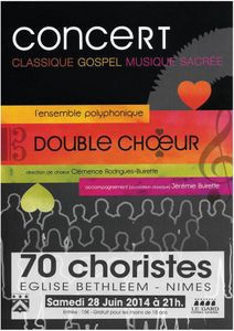 Concert Double Choeur avec les Triolets de Caissargues