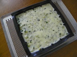 TORTILLA DE COURGETTES A LA CORIANDRE (thermomix)