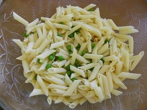 SALADE DE PENNE AUX PETITS POIS (thermomix)