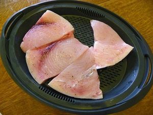 PAVE D'ESPADON A LA CREME D'OIGNON (thermomix)