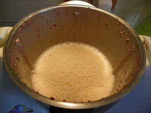CREME AU TURRON DE CHOCOLAT AU WHISKY (thermomix)