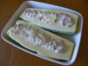 GRATIN DE COURGETTES FARCIES (thermomix)
