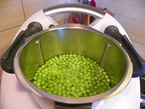 TARTE PETITS POIS, BASILIC ET THON (thermomix)