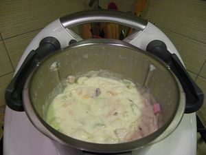 GRATIN DE PATES JAMBON SAUCE BECHAMEL (thermomix)