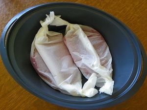 THON ALBACORE ET SA CREME VANILE (Thermomix)