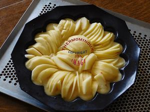 MOELLEUX AUX POMMES A LA FRANGIPANE (thermomix)