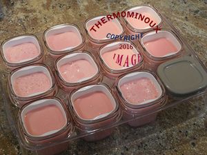 PETITS SUISSES A LA FRAISE A LA MULTIDELICE (thermomix)
