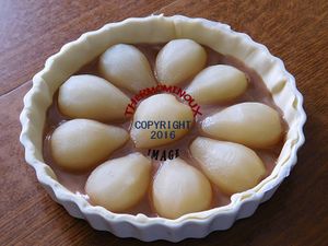 TARTE AUX POIRES ET A LA CREME DE MARRONS (thermomix)