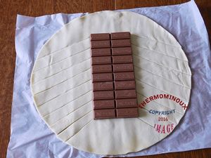 TABLETTE DE CHOCOLAT FEUILLETE (thermomix)