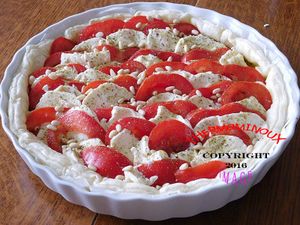 TARTE TOMATES MOZARELLA (thermomix)