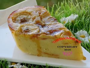 GATEAU FONDANT AU CHOCOLAT BLANC ET A LA BANANE (thermomix)