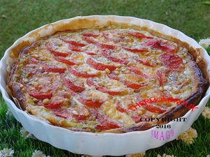 TARTE TOMATES MOZARELLA (thermomix)
