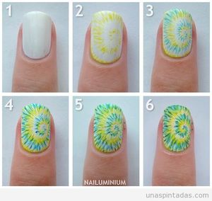 Tutoriel nail art hippie, peace and love