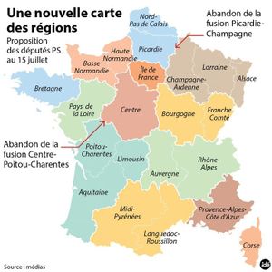 Carte des régions : les députés PS ramènent le nombre de pièces du puzzle à 13