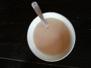 Sauce au sésame, ail cru et citron!