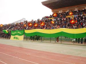 Match de barrage de l'IRBL;les supporteurs se préparent.