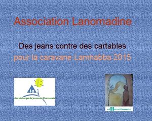 Collectons des jeans pour faire des sacs d'école.