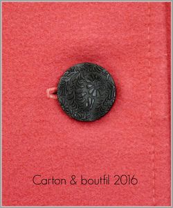 Boutons relief fleurs - Diamètre 25 mm