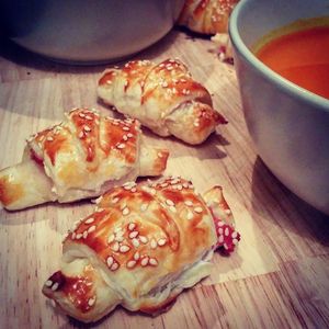 Les petits croissants salés
