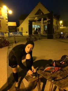 Laure est déjà dans sa course