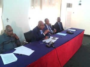 Les leaders du CAP en conférence de presse