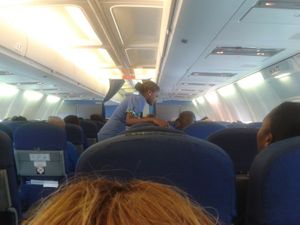 A l'intérieur du vol Ecair pour Libreville