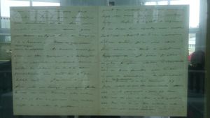 Des manuscrits écrits de la main de Pierre