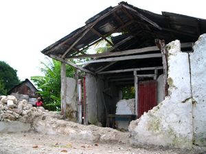 Une maison détruite pour cause d'utilité publique