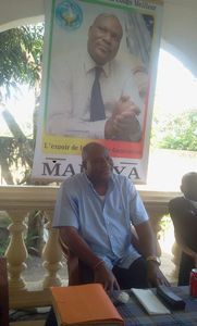 Paulin Makaya dans son QG de Madibou