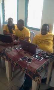 © Les agents de MTN Congo à l'ouvrage