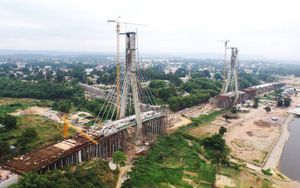@Vue de la corniche de Brazzaville.