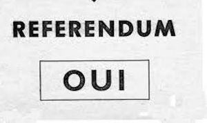 @Un bulletin OUI au référendum