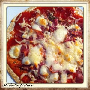 Pizzette jambon cru mozzarella