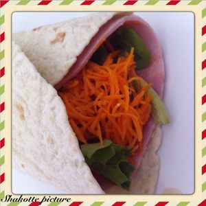 Wrap aux deux jambons