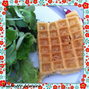 Gaufres jambon fromage