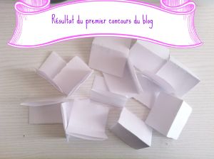 Résultat du premier concours du blog