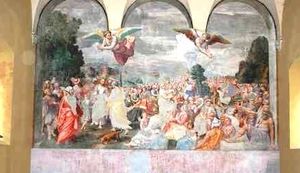 "Moltiplicazione dei pani e dei pesci" a San Pietro al Po in Cremona