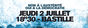 Appel : Avec les Grecs - Manifestation le 2 juillet à 18h30 - Place de la Bastille