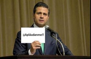 Peña Nieto extraña los aplausos..