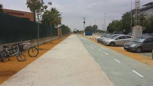 EL PARQUE GUADAÍRA Y EL PARQUE DE LOS BERMEJALES YA ESTÁN UNIDOS POR UNA VÍA PEATONAL Y UN CARRIL BICI