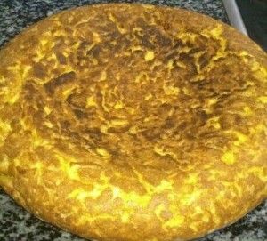 Tortilla de papas baja en calorías