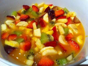 MACEDONIA DE SANDIA Y FRUTAS