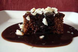 Bizcocho de chocolate vegetariano