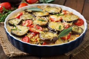 ‘Casserole’ con berenjena